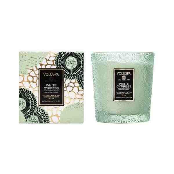 VELA COPO VIDRO CLASSICO 60H WHITE CYPRESS