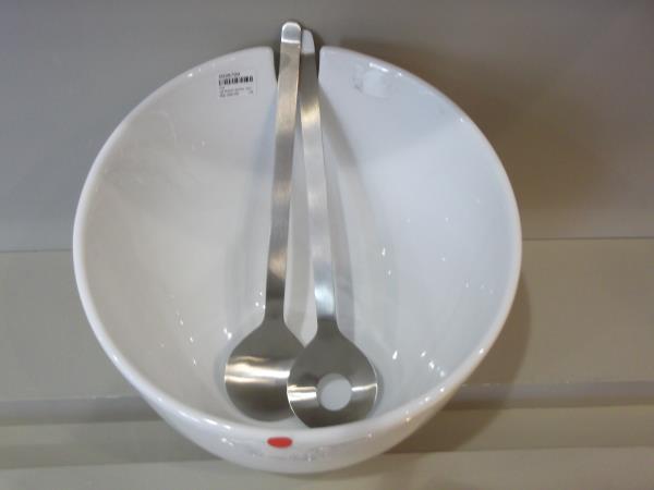 GS BASIC BOWL 25CM PORCELANA BRANCO 3PCS CL C/COLHER