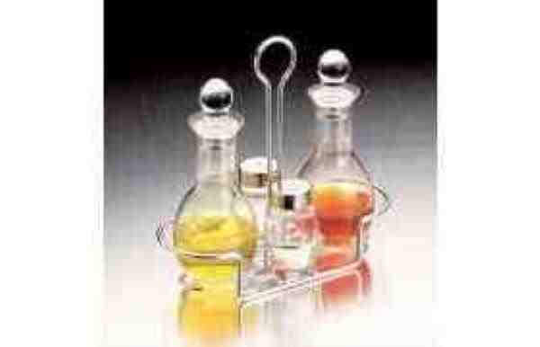 GALHETEIRO ARAMADO 4PCS REDONDO PRATA