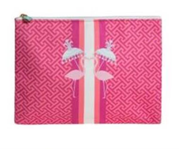 NECESSAIRE FLAT CACHORRRO/FLAMINGO