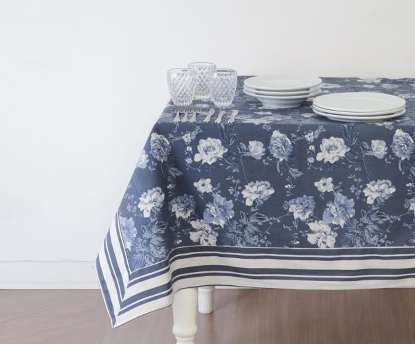 TOALHA MESA QUADRADA 2M IMPERM VALENTINA AZUL