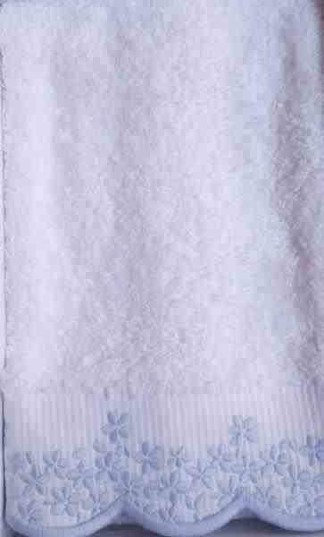 TOALHA LAVABO FELPA CECILIA AZUL