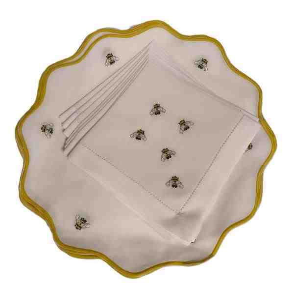 JOGO AMERICANO DE 8 PEÇAS – ABELHA