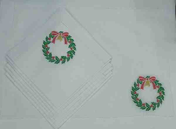 JOGO AMERICANO CAMBRAIA BORDADO