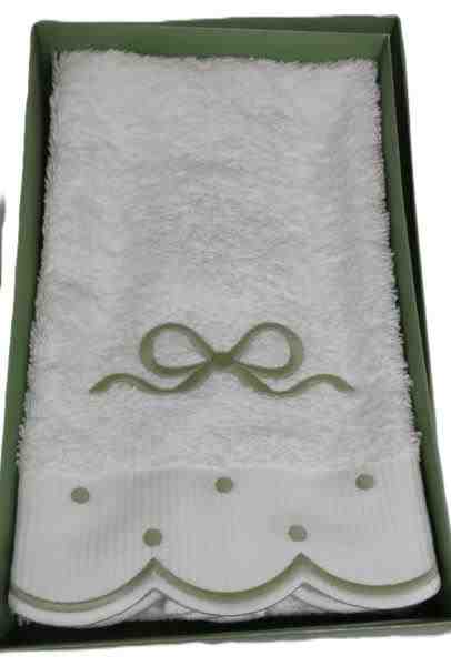 TOALHA LAVABO FELPA LAÇO CELADON