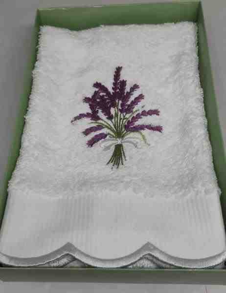 TOALHA LAVABO FELPA LAVANDA NOVA