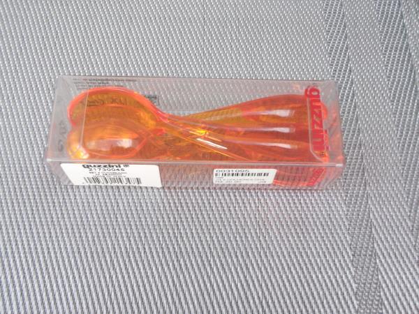 JG 6 COLHERES CHA ART E CAFE LARANJA EM PLASTICO