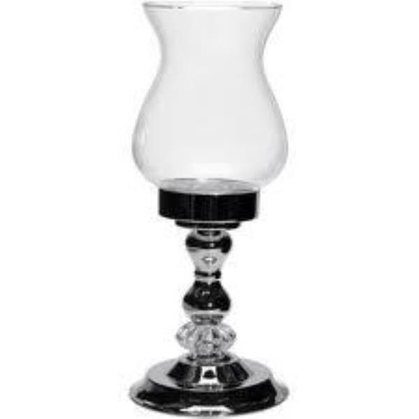 HOME CO REINA CASTICAL 16X38 CM MET/VIDR PRATA