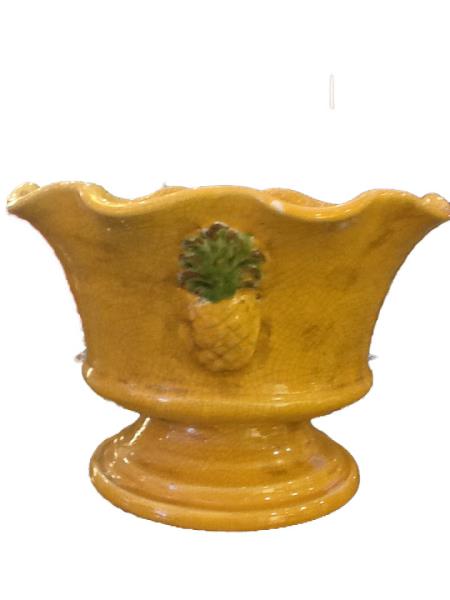 GDE.CENTRO DE MESA CERAMICA AMARELA