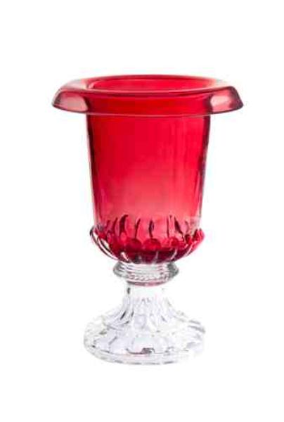 VASO MEDICI VIDRO VERMELHO