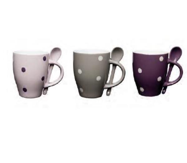 CANECA C/ COLHER CONJ 6 PEÇAS