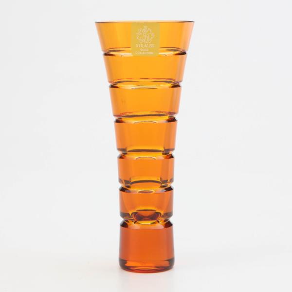 VASO CRISTAL 14 CM LAP 028 AMARELO