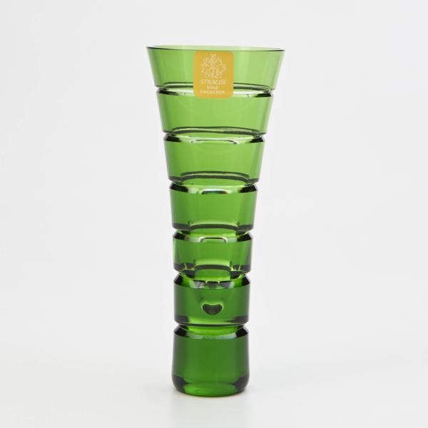 VASO CRISTAL 14 CM LAP 028 VERDE