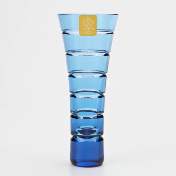 VASO CRISTAL 14CM LAP028 AZUL