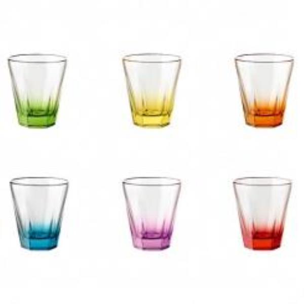 JG 6 COPOS VINHO 28 CL COLORIDOS