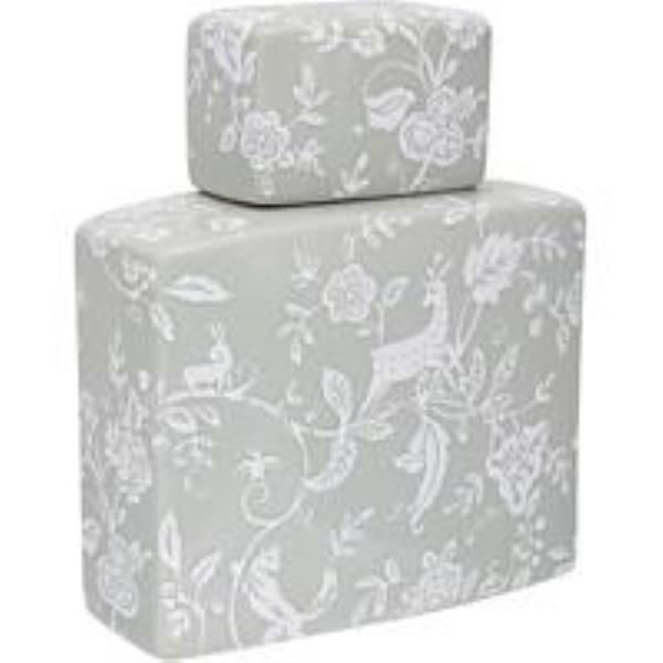 POTICHE 23 CM HOME CO LILLE CERAMICA CINZ/BRANC