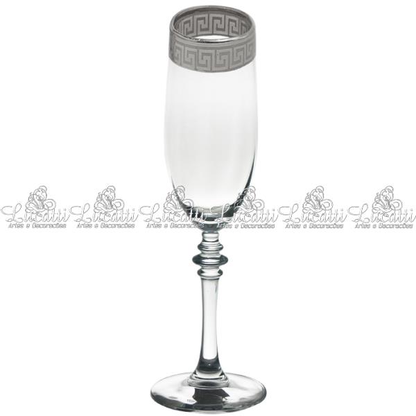 JG 6 TACAS FLUTE CRISTAL SABRINA PRATA 230ML