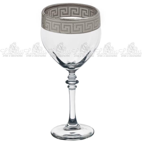 JG 6 TACAS AGUA CRISTAL SABRINA PRATA 400ML