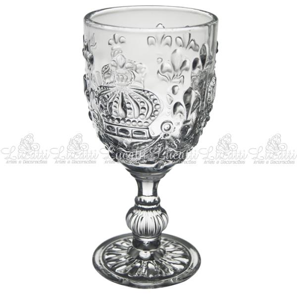 JG 6 TACAS EM CRISTAL VINHO INCOLOR 230ML