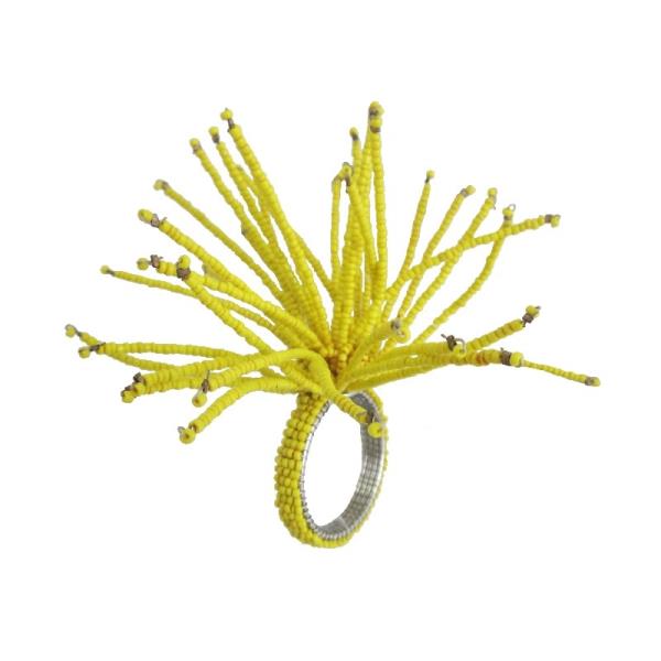 ANEL P/ GUARDANAPO THOUSAND LEGS COR AMARELO