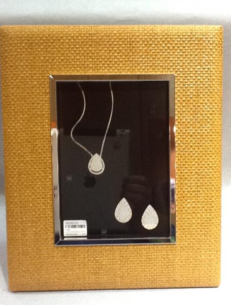 PORTA RETRATO 5X7 RATTAN LARANJA