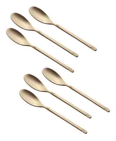 JG COLHER CAFE EXPRESSO C/6PCS DOURADO