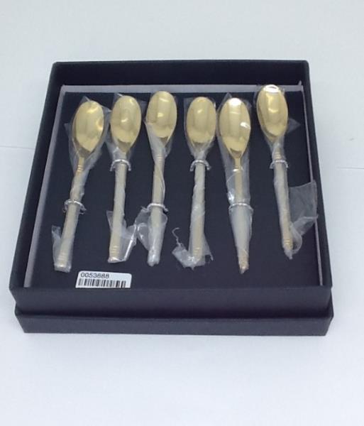 JG 6 COLHERES CAFE EXPRESSO DOURADO