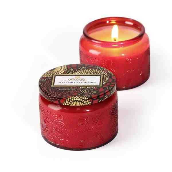 VELA POTE VIDRO P 25H REL SPICED GOJI T. ORANGE