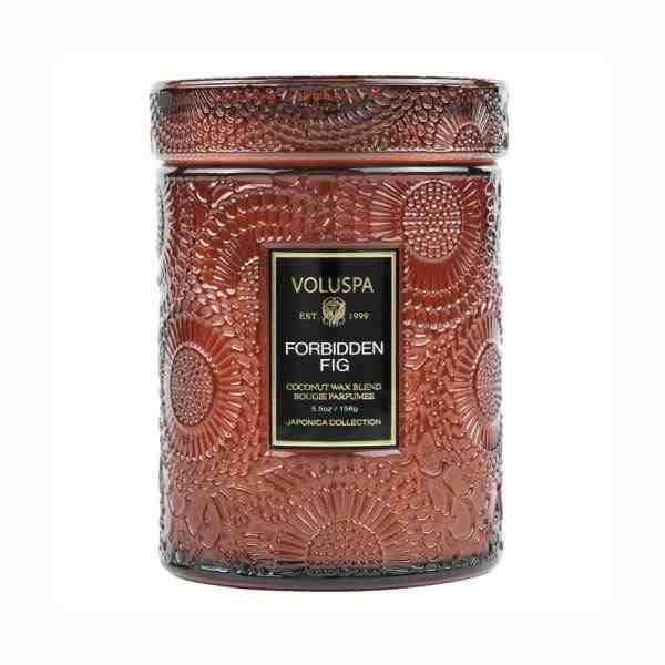 MINI VELA POTE VIDRO 50H REL FORBIDDEN FIG