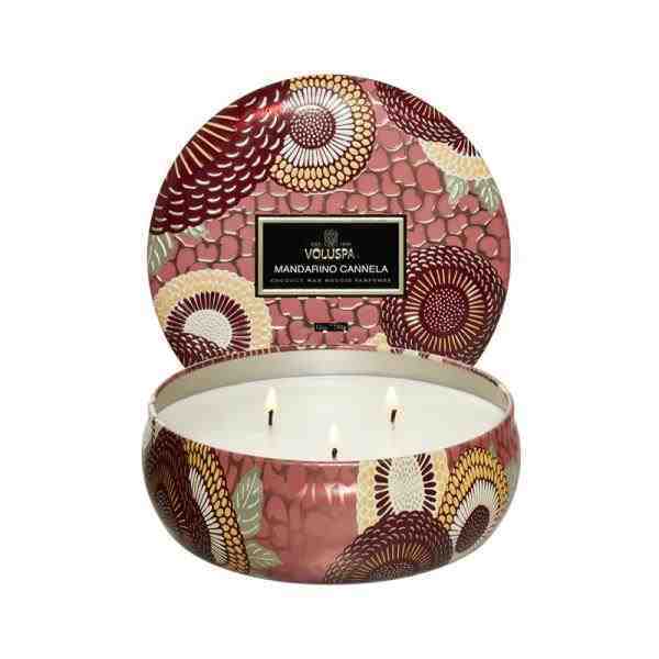 VELA LATA 3 PAVIOS 60H MANDARINO CANNELA