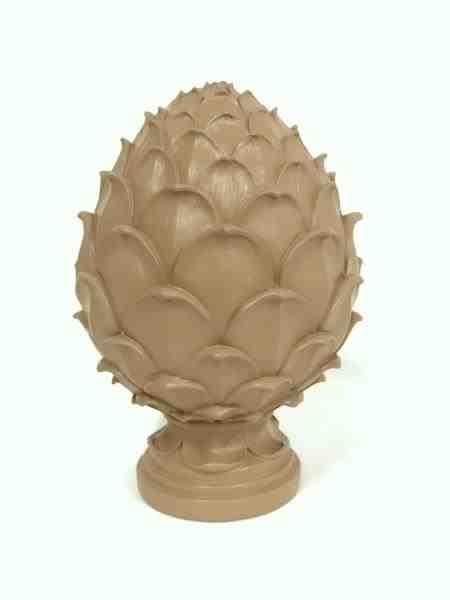 PINHA RESINA DECORATIVA REDONDA 16X16X25CM