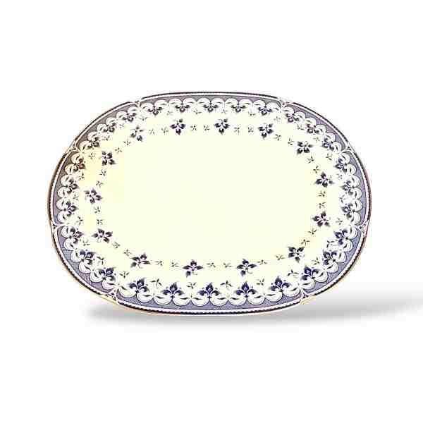 TRAVESSA OVAL MAIOR BLUE LEAF