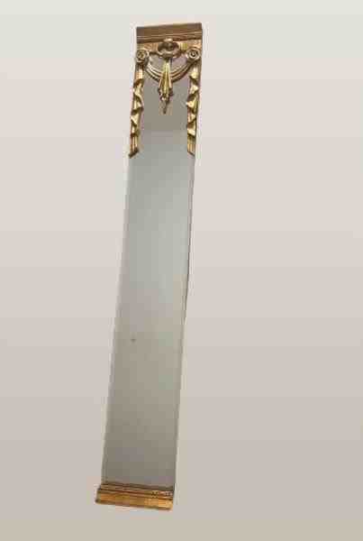 ESPELHO EMOLDURADO DOURADO 122 X 18