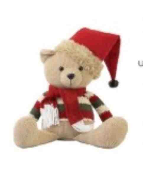 URSO DE PELUCIA CACHECOL E TOUCA CLASSIC