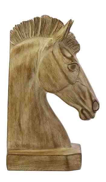 ESCULTURA CAVALO EM RESINA 14X9,4X23CM-800
