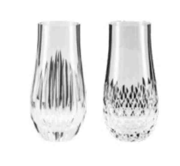CONJUNTO DE 2 VASOS DE CRISTAL 13CM SORTIDO