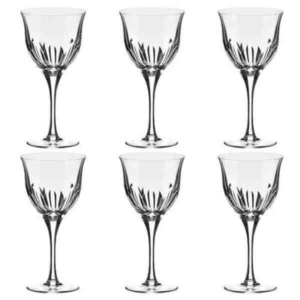 CJ DE 6 TAÇAS DE CRISTAL PARA ÁGUA 520 ML