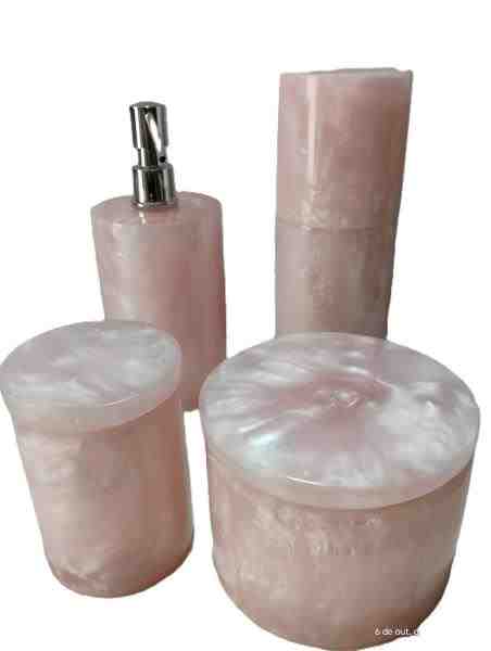 JOGO COM 04 PEÇAS REDONDO