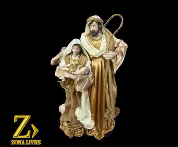 SAGRADA FAMILIA TECIDO BRANCO / DOURADO 90CM