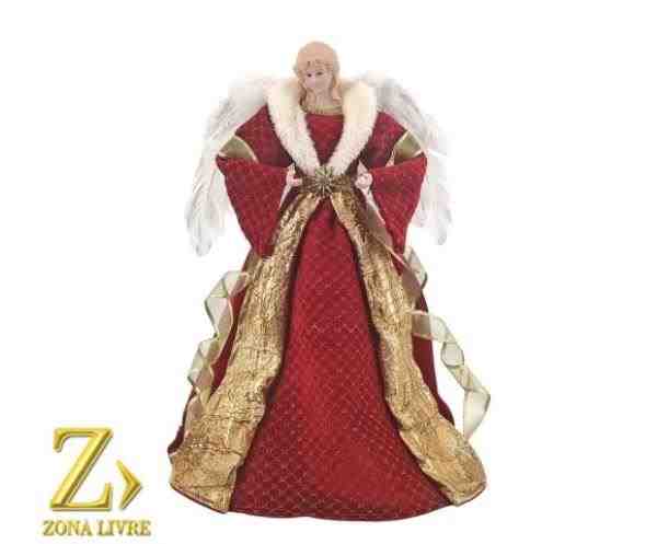 ANJO VERMELHO /  DOURADO 40CM