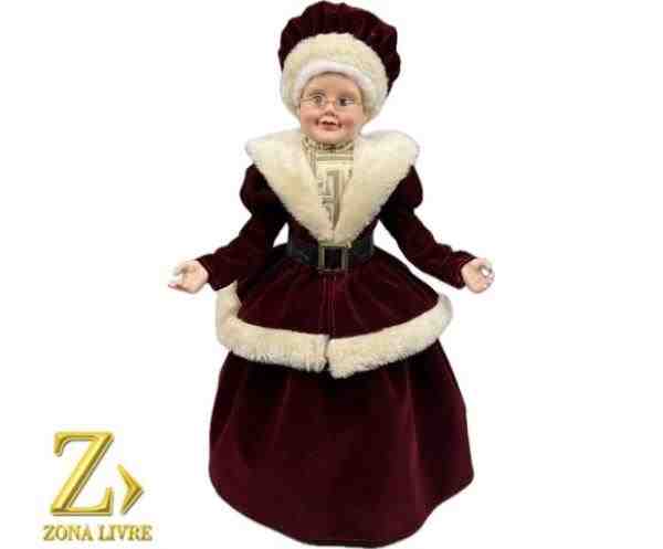 MAMÃE NOEL VINHO 45CM