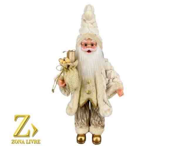 PAPAI NOEL CREME / DOURADO 50CM