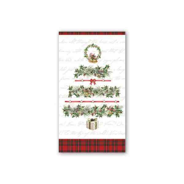 GUARDANAPO HOSTESS HOLIDAY GARLAND