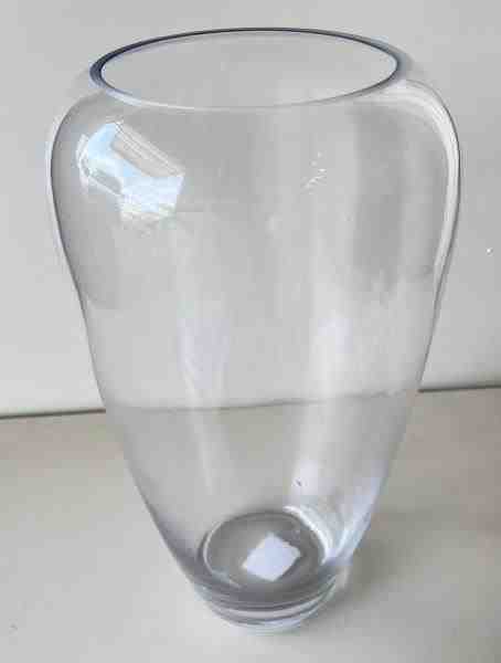 VASO DE VIDRO TRANSPARENTE H50