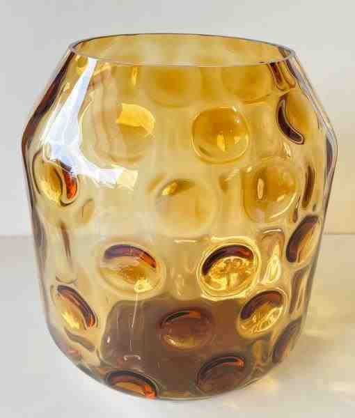 VASO DE VIDRO AMBAR H34