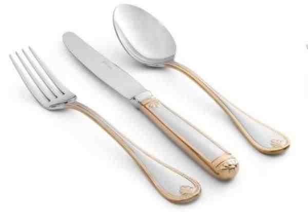 FAQUEIRO PEARL.GOLD INOX  – 130 PÇS