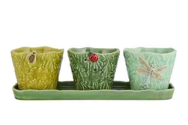 CJ 03 VASOS JARDIM INSETO VOADORES