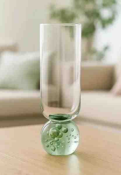 CJ 06 TAÇAS TRANSPARENTE E VERDE 250 ML