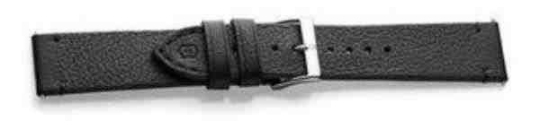 PULSEIRA EM COURO PRETA P/ RELÓGIO ALLIANC