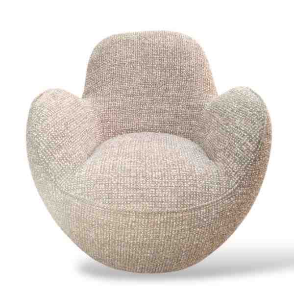 POLTRONA FLEURIR 0,84X0,89X0,82 BASE GIRATORIA